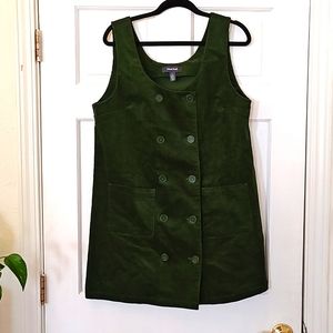 Modcloth green corduroy dress